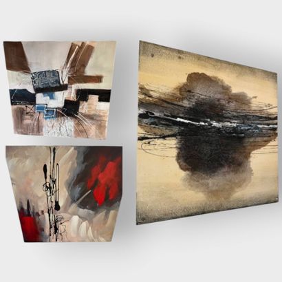 Various contemporary paintings 
*Sold by...
