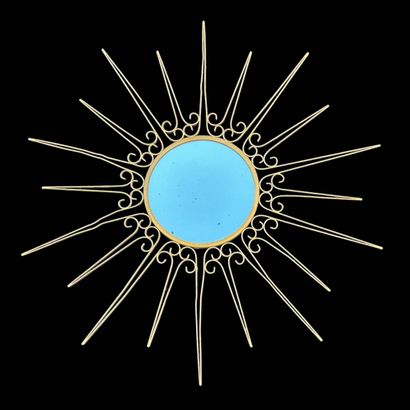 CHATY, in the taste of
Gilded metal sunburst...