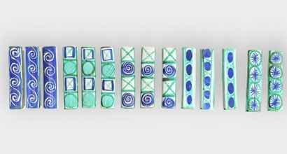 Robert PICAULT (1919-2000)
Series of 14 polychrome...