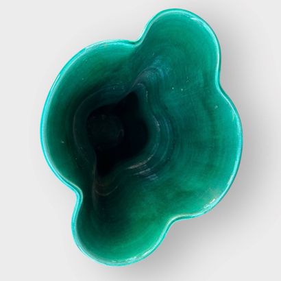 ELCHINGER
Large four-lobed vase, flared at...