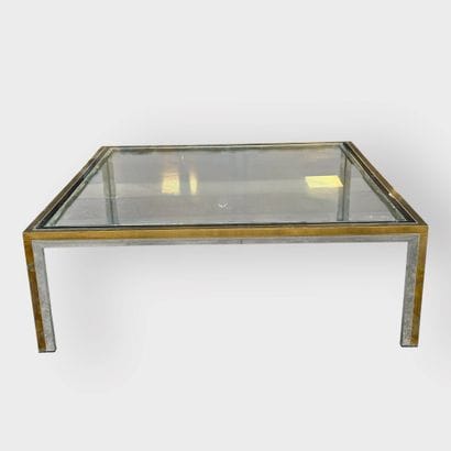 Romeo REGA (1925-1984).
Square coffee table...