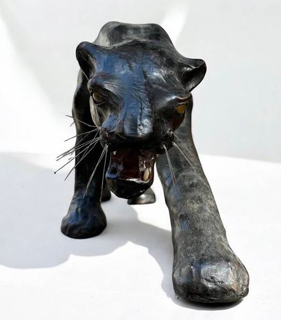 Leather-wrapped panther.
20th century.
32...