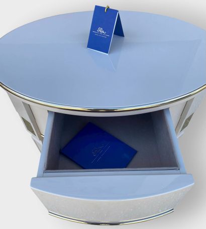 Oval bedside table from the 