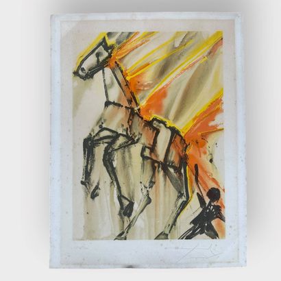 Salvador DALI (1904-1989), d'après 
Le cheval...