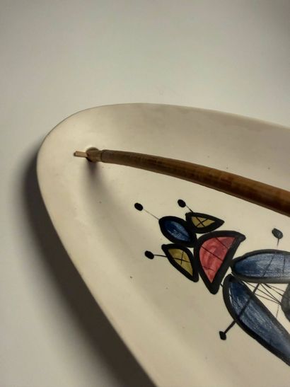 Roger CAPRON (1922-2006)
Polychrome glazed...