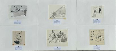 Jacques FAIZANT (1918-2006)
Illustrations
Set...