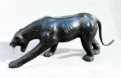 Leather-wrapped panther.
20th century.
32...