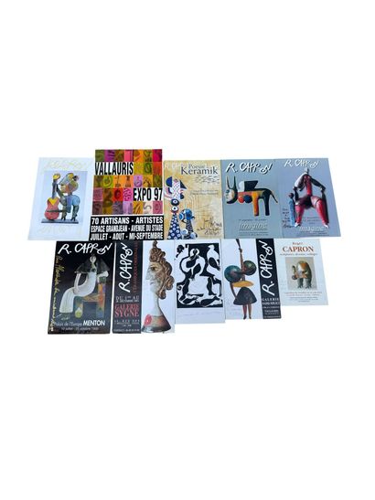 Roger CAPRON (1922-2006) 
Set of 10 posters...