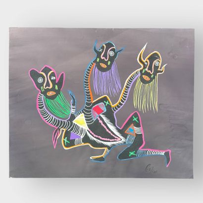 Marcel GOTENE (1939-2013) - School of Poto-Poto...