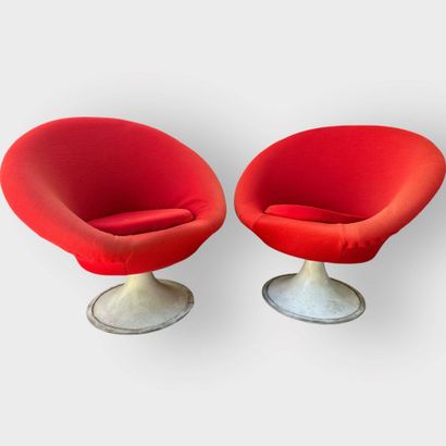Pierre PAULIN, in the taste of
Pair of armchairs...