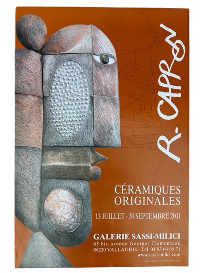 Roger CAPRON (1922-2006) 
Set including :
-Poster...