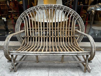 Travail français, vers 1960
Ensemble en bambou...
