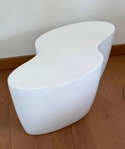 Small free-form side table in white pvc
*Sold...