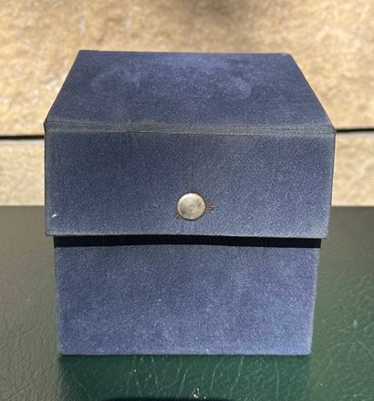 NOVARO
Blue glass paperweight
Signed and...