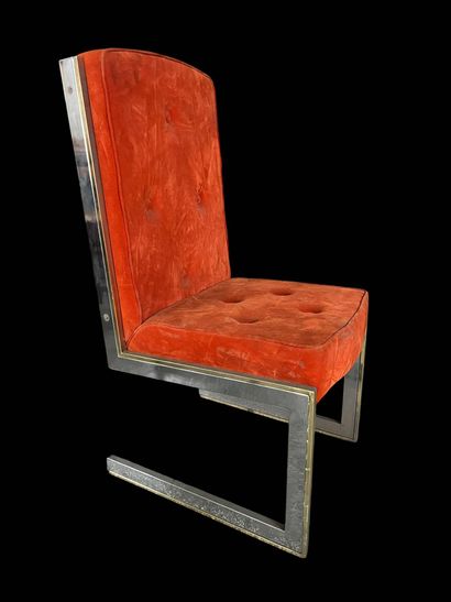 French work, 1970s
Suite of 4 chairs with...