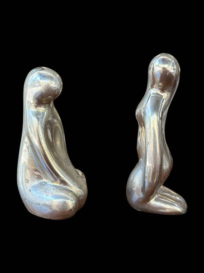 In the style of Monique GERBER
Pair of bronze...