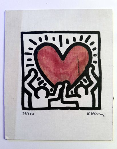 Keith HARING (1958-1990), after
Stamp in...