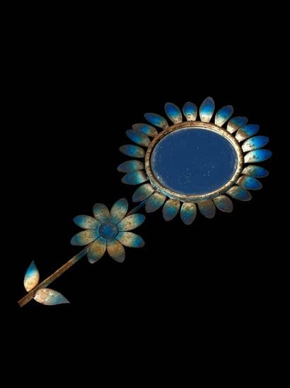 CHATY
Blue lacquered metal flower mirror
H:...