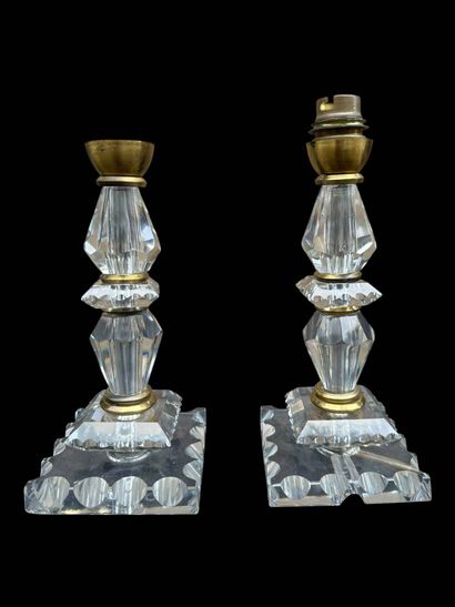 Pair of cut crystal lamp bases
Work of the...