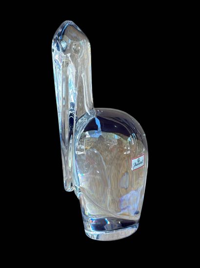 BACCARAT
Pelican
Crystal sculpture 
Signed...