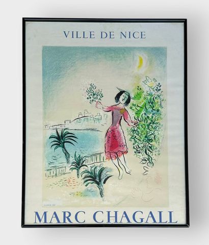 Marc CHAGALL (1887-1985)
City of Nice 
Lithographed...