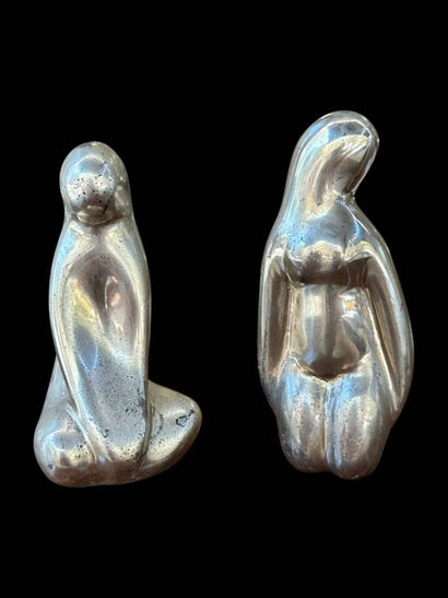 In the style of Monique GERBER
Pair of bronze...