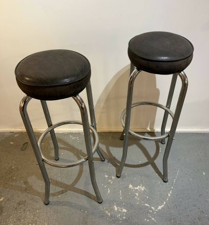 French work, 1950s/1960s 
Three bar stools...