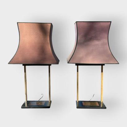 Work from the 1980s
Pair of openwork lamps...