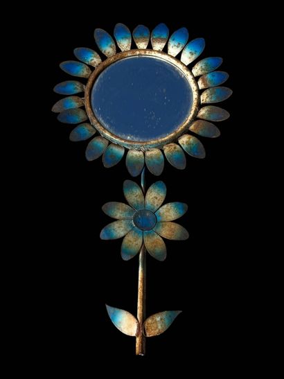 CHATY
Blue lacquered metal flower mirror
H:...