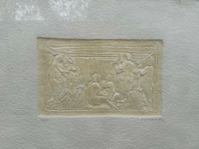 André COTTAVOZ (1922-2012)
Embossing
1992
Signed...
