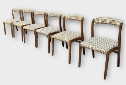 BAUMANN
Suite of 6 Scandinavian-style chairs...