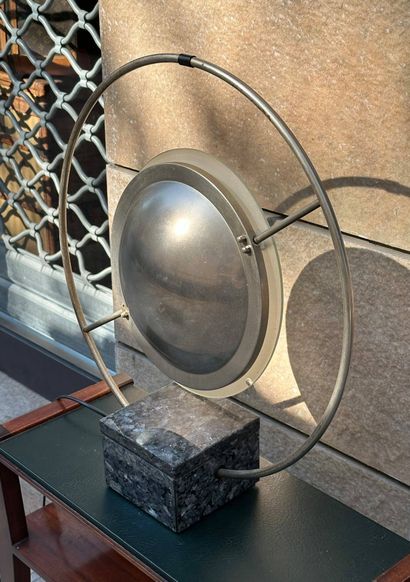Lucien GAU (XX)
Saturn model lamp with circular...