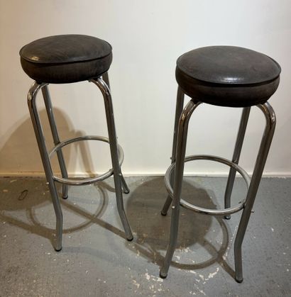 French work, 1950s/1960s 
Three bar stools...