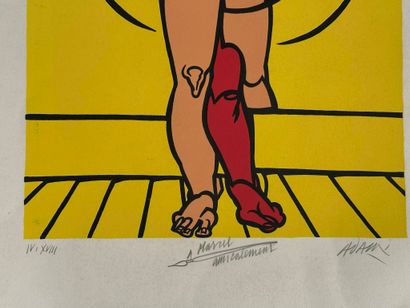 Valerio ADAMI (1935)
Couple
Color lithograph...