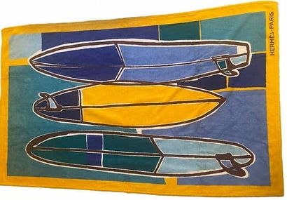 HERMÈS 
Towel / Sheet / Beach mat in printed...