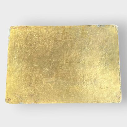 Tripod perfume burner in gilded metal alloy,...