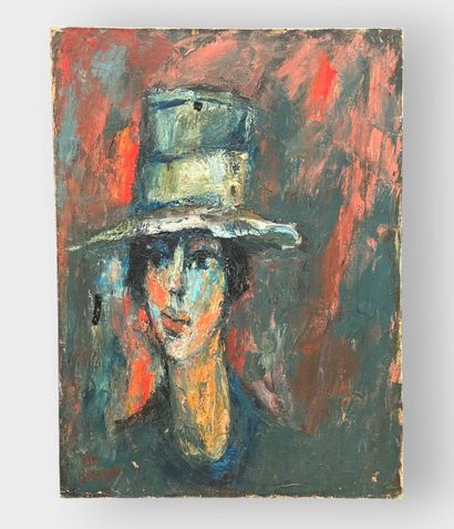 Roger BENEVANT (1930) 
Portrait with top...