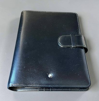MONTBLANC 
Black smooth leather agenda holder
19.5...