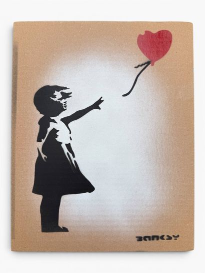 BANKSY (1974), based on 
Balloon Girl (II)
Stencil...