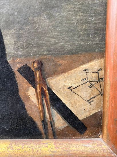 19th century school 
Portrait of an architect...