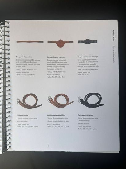 HERMÈS
Lot including a riding catalog and...