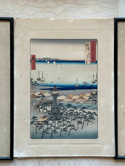 Utagawa HIROSHIGE (1797-1858), after
Three...