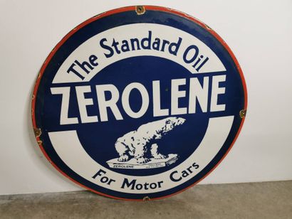 Enameled sheet metal advertising plate for...