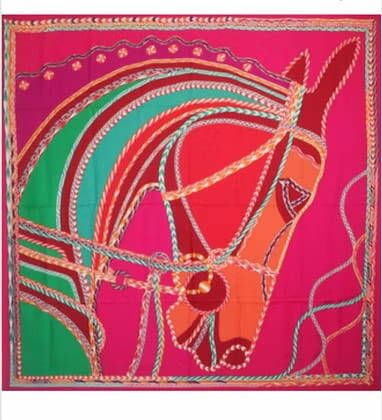 HERMÈS Cashmere and silk shawl 