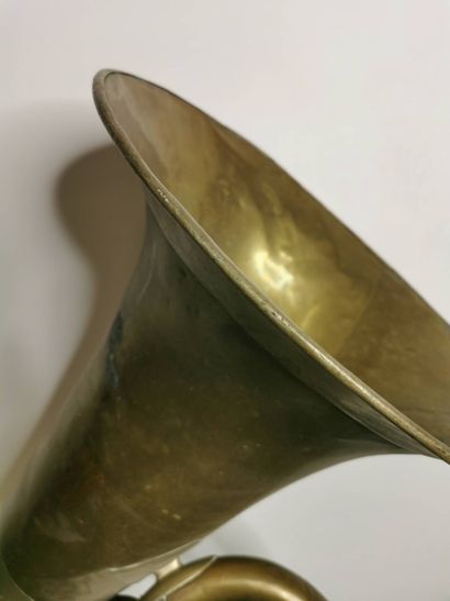 Brass helicon musical instrument.
Length...