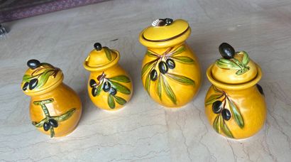VALLAURIS
Part of a polychrome earthenware...