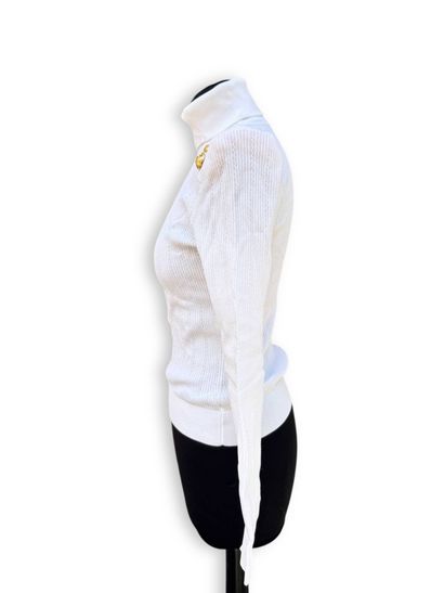 BALMAIN
White sweater with buttons and epaulets...