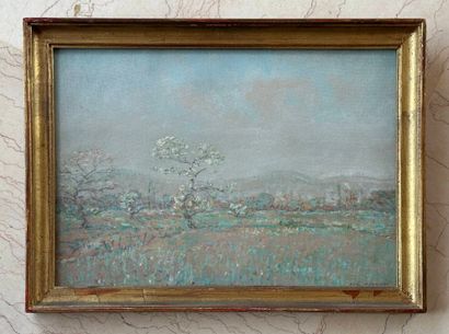José MINGRET (1880-1969)
Spring in Bresse
Gouache....