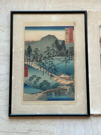Utagawa HIROSHIGE (1797-1858), after
Three...