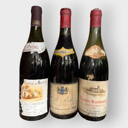 Batch of 10 Bottles -
3x Vosne Romanée 1966...